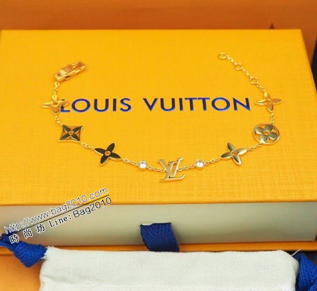 Louis Vuitton新款飾品 路易威登經典款女士手鏈手環 LV字母老花手鏈  zglv1869